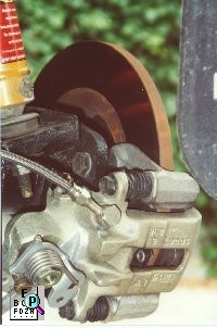 [The rear disc and caliper]