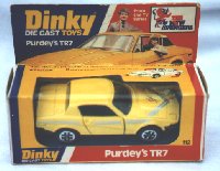 [TR7 Dinky #112 Purdey; click to view larger image]
