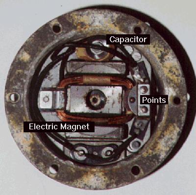 view of the horn wiring