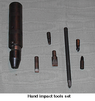 Hand impact tool set
