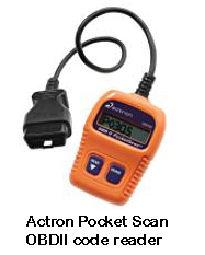 Actron PocketScan OBDII reader